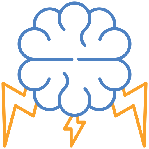 tormenta cerebral icono gratis