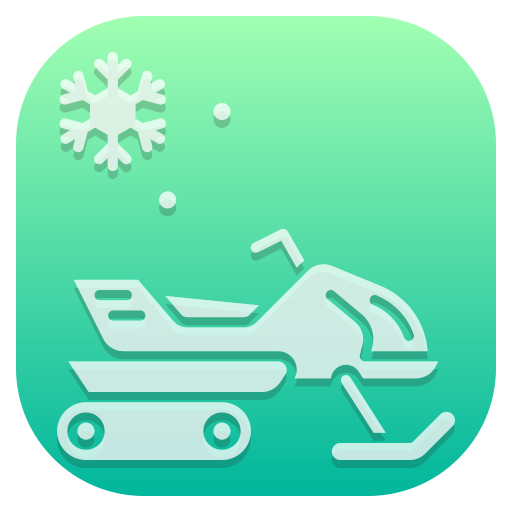 moto de nieve icono gratis