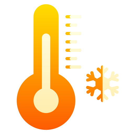 temperatura fría icono gratis