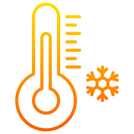 temperatura fría icono gratis