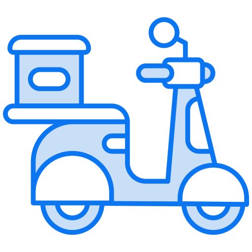 scooter de reparto icono gratis