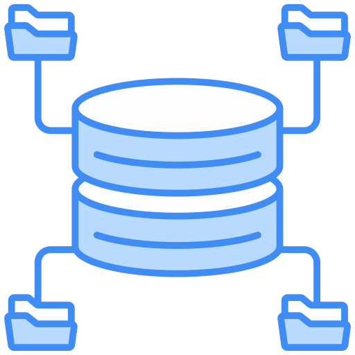 compartir base de datos icono gratis