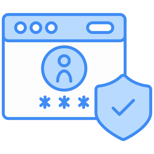 inicio de sesión seguro icono gratis