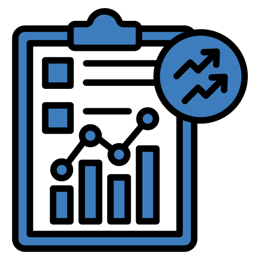 análisis financiero icono gratis