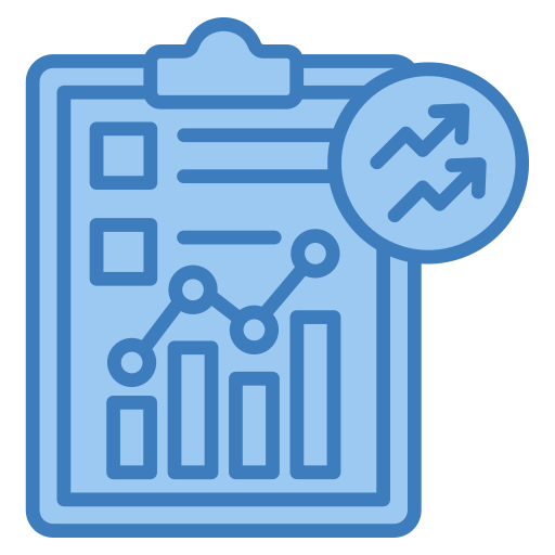 análisis financiero icono gratis