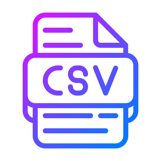 csv icono gratis