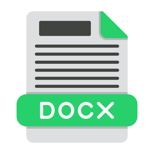 documento en formato docx icono gratis