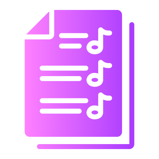 partitura musical icono gratis