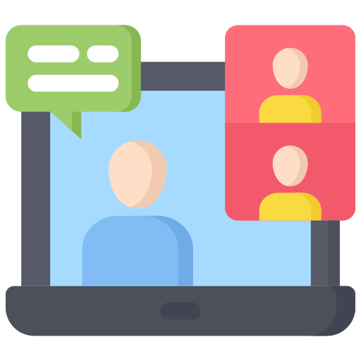 formación en línea icono gratis