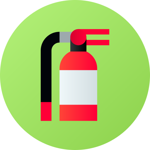 Fire extinguisher Flat Circular Gradient icon
