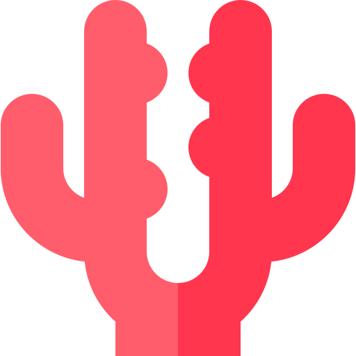 Coral Basic Straight Flat icon