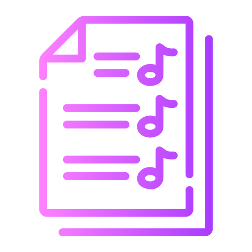 partitura musical icono gratis