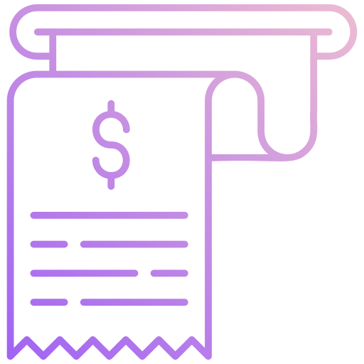 Receipt free icon Receipt free icon