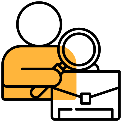 demandante de empleo icono gratis