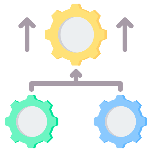 procesamiento paralelo icono gratis