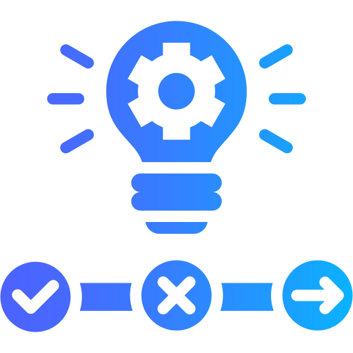 proceso de innovación icono gratis