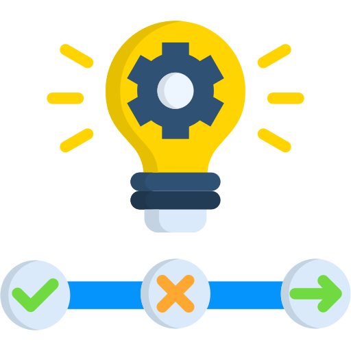 proceso de innovación icono gratis