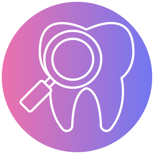 búsqueda dental icono gratis