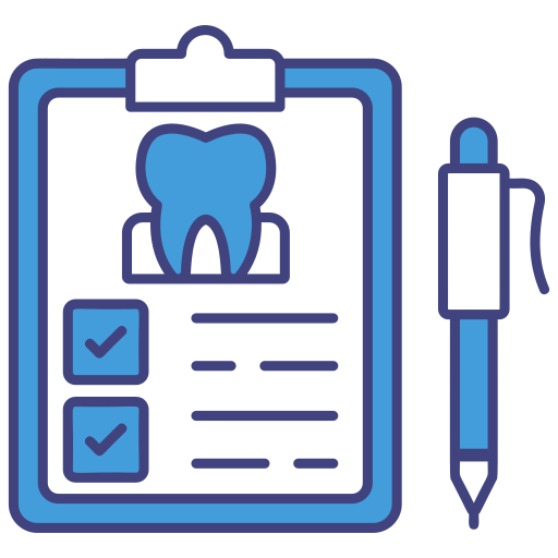 informe dental icono gratis