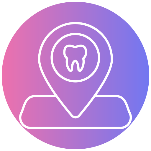 ubicación del dentista icono gratis