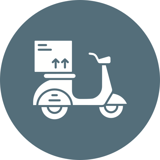 bicicleta de reparto icono gratis