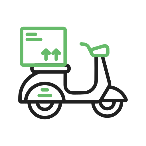 bicicleta de reparto icono gratis