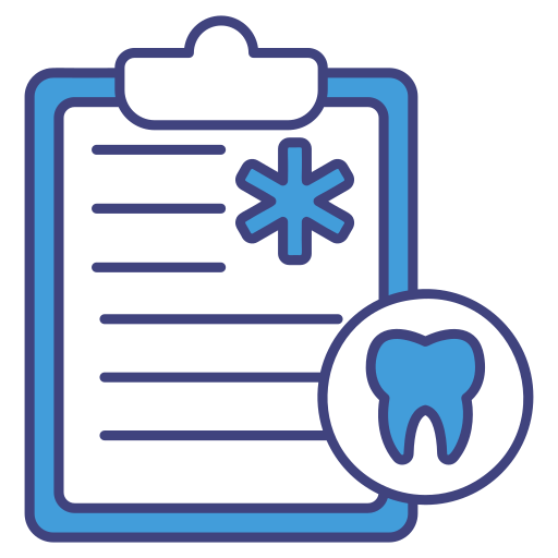 informe dental icono gratis