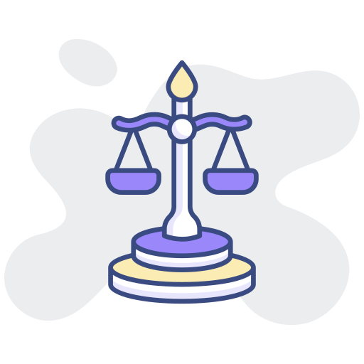 equilibrio de justicia icono gratis