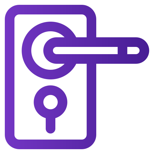 perilla de la puerta icono gratis