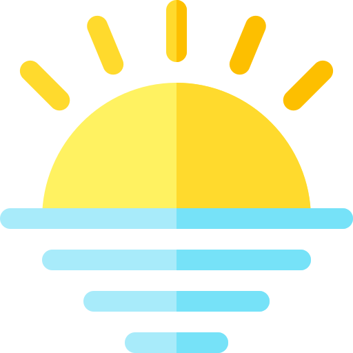 Sun Basic Rounded Flat icon