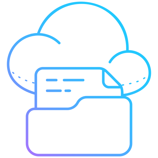 almacenamiento en la nube icono gratis