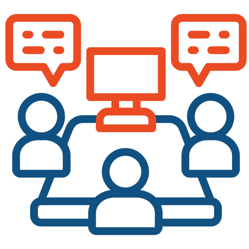 reunión de equipo icono gratis