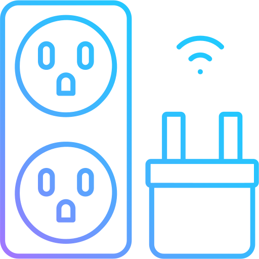 toma de corriente inteligente icono gratis