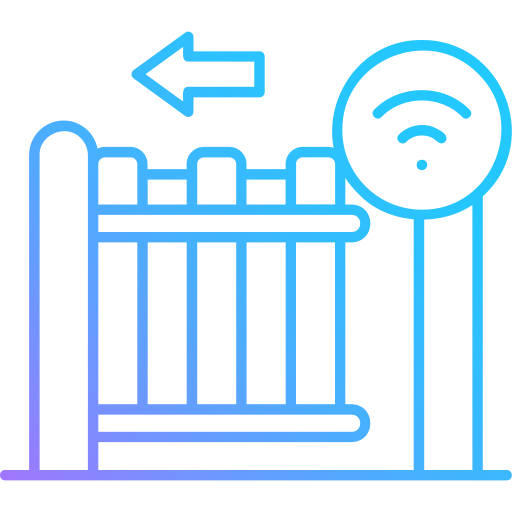 puerta inteligente icono gratis