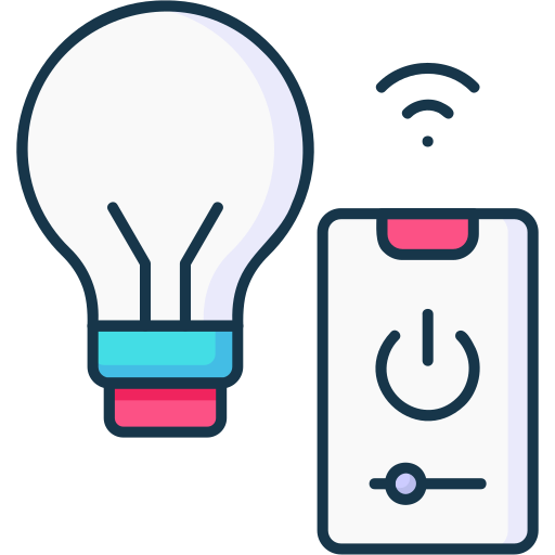 control de luces inteligentes icono gratis