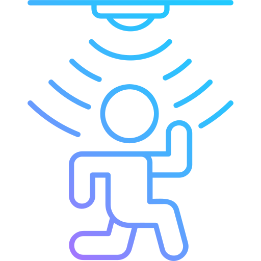 sensor de movimiento icono gratis