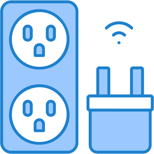 toma de corriente inteligente icono gratis