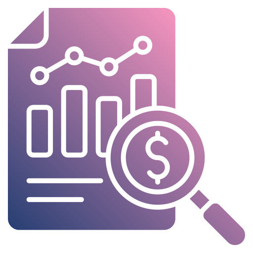 análisis de costos icono gratis