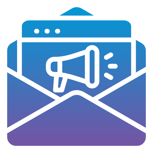 marketing por correo electrónico icono gratis