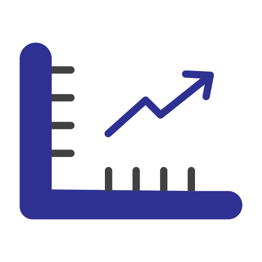 gráfico de líneas icono gratis