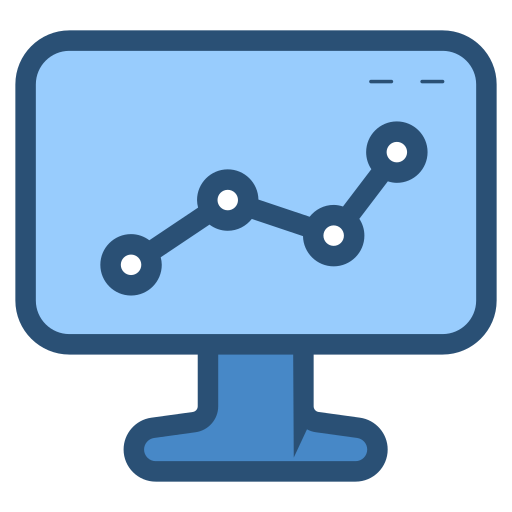 gráfico de líneas icono gratis