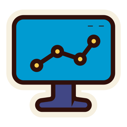 gráfico de líneas icono gratis