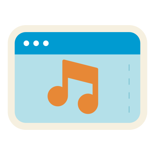 música en línea icono gratis