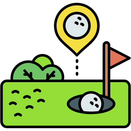 campo de golf icono gratis