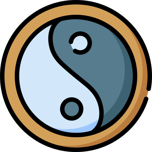 Yin yang icono gratis