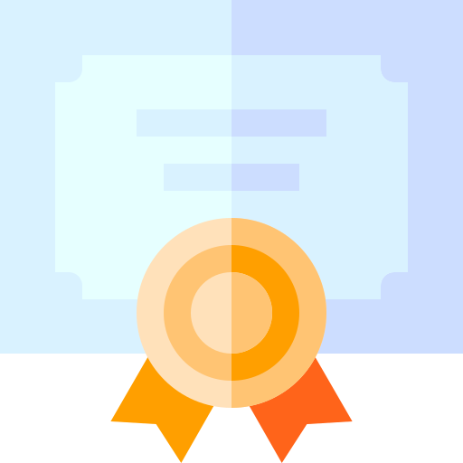 Certificate Basic Straight Flat icon