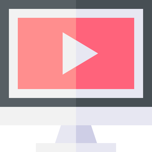 Reproductor de video icono gratis