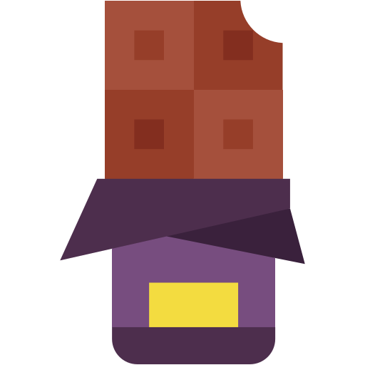 barra de chocolate icono gratis