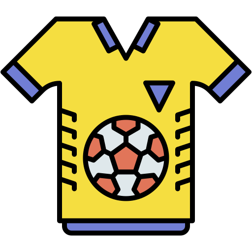 camiseta de fútbol icono gratis