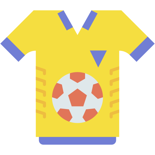 camiseta de fútbol icono gratis